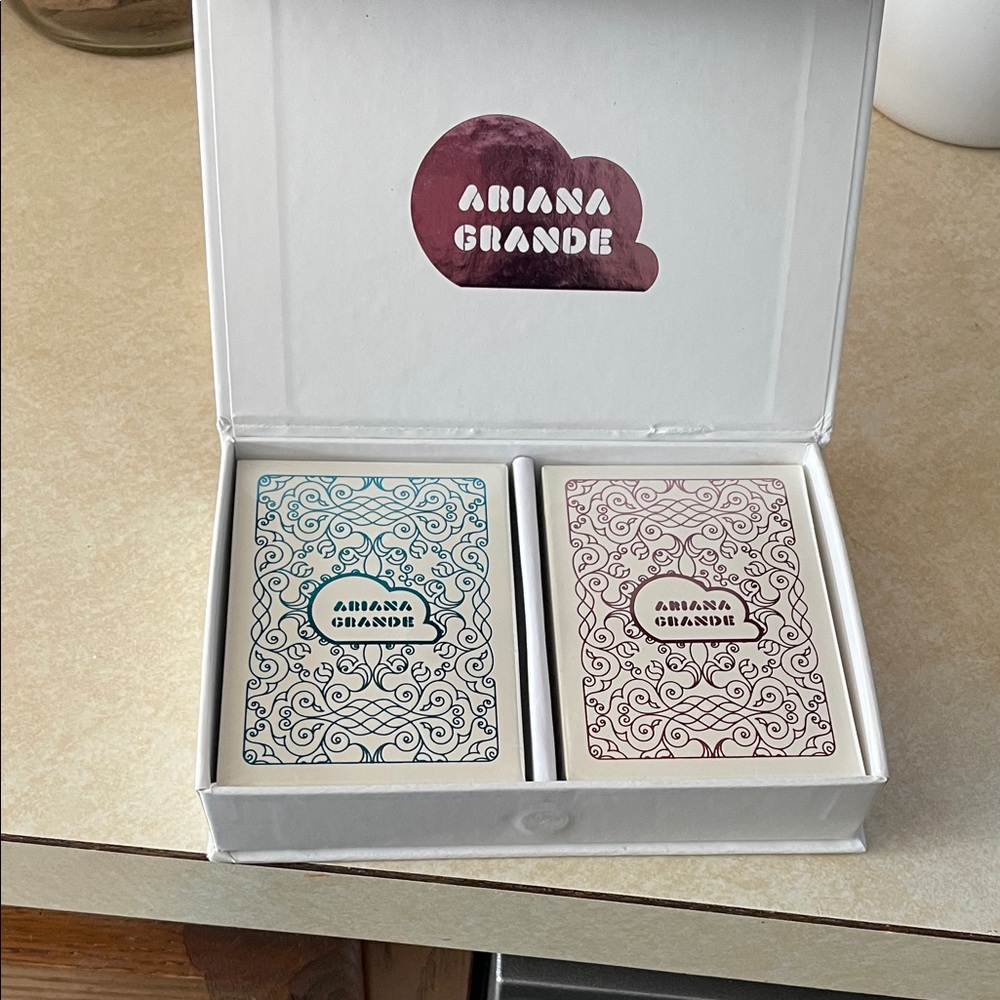Ariana Grande Blue and Pink Card Decks